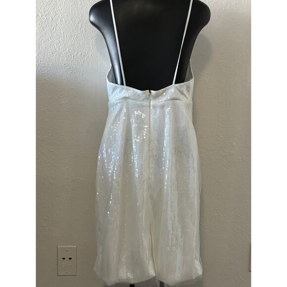 Amsale bhldn Sequin Shift Dress Size 4 New - Picture 5 of 7
